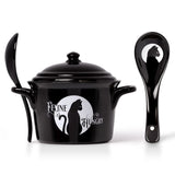 Alchemy Gothic Feline Hungry Bowl and Spoon Set - Alchemy Gothic