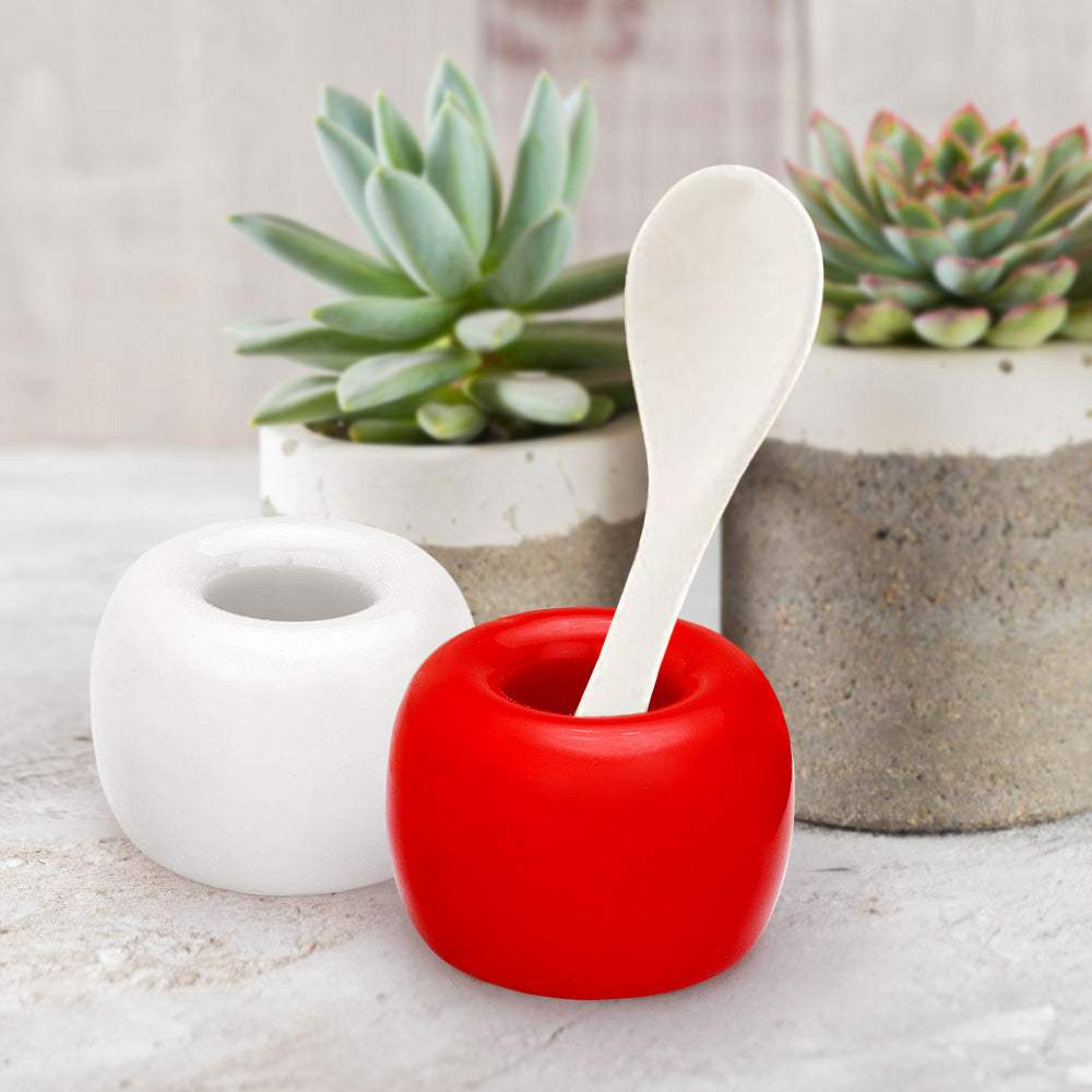 Round Shaped Solid Ceramic Toothbrush Holder / Pen Stand - Madeline Love - Flyclothing LLC