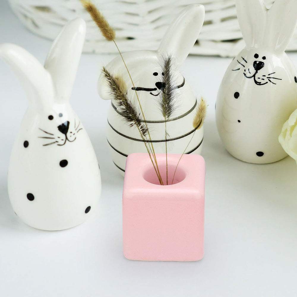 Square Shaped Solid Ceramic Toothbrush Holder / Pen Stand - Madeline Love - Flyclothing LLC