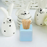 Square Shaped Solid Ceramic Toothbrush Holder / Pen Stand - Madeline Love - Flyclothing LLC