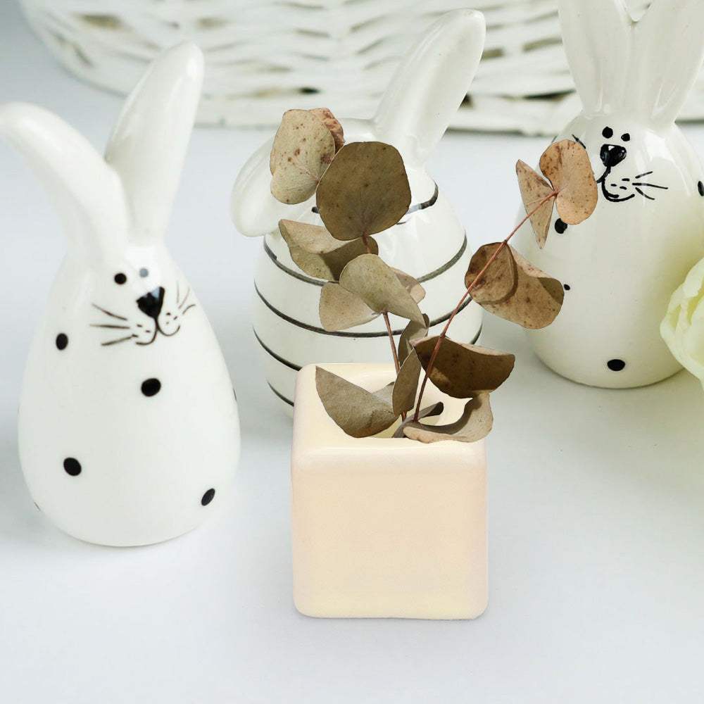 Square Shaped Solid Ceramic Toothbrush Holder / Pen Stand - Madeline Love - Flyclothing LLC