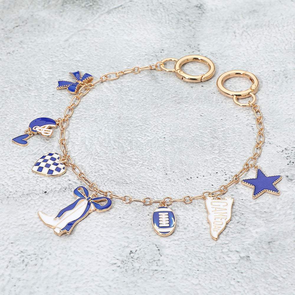 Western Theme Gameday Football Charm Station Bag Charm - Madeline Love - Flyclothing LLC