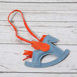 Faux Leather Winged Rocking Horse Bag Charm - Madeline Love - Flyclothing LLC