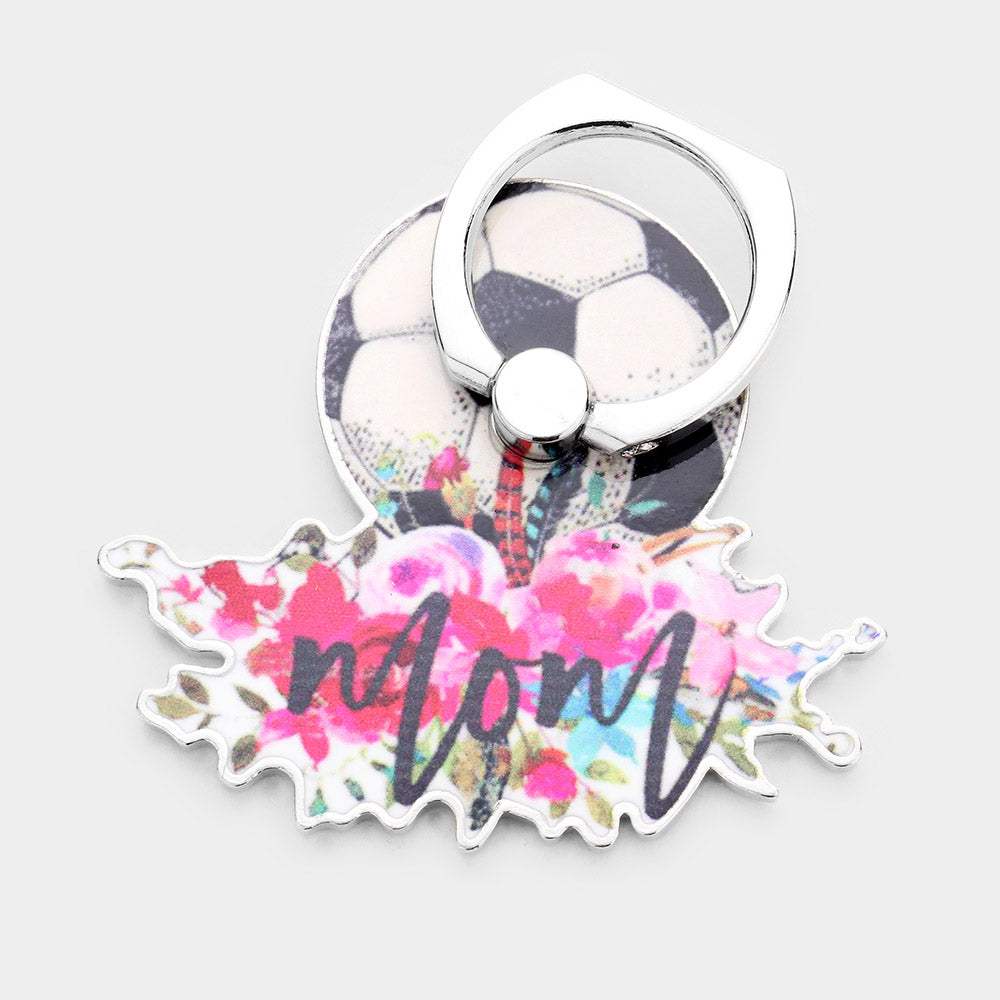 Soccer Mom Floral Mom Self Adhesive Charm For Phone Grips - Madeline Love - Flyclothing LLC