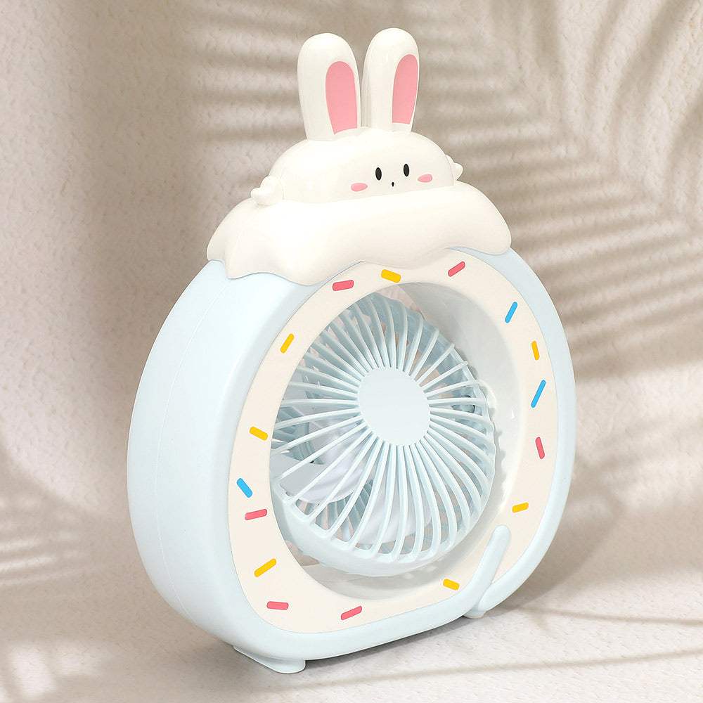 Cartoon Bunny Desk Mini Fan - Madeline Love - Flyclothing LLC