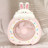 Cartoon Bunny Desk Mini Fan - Madeline Love - Flyclothing LLC