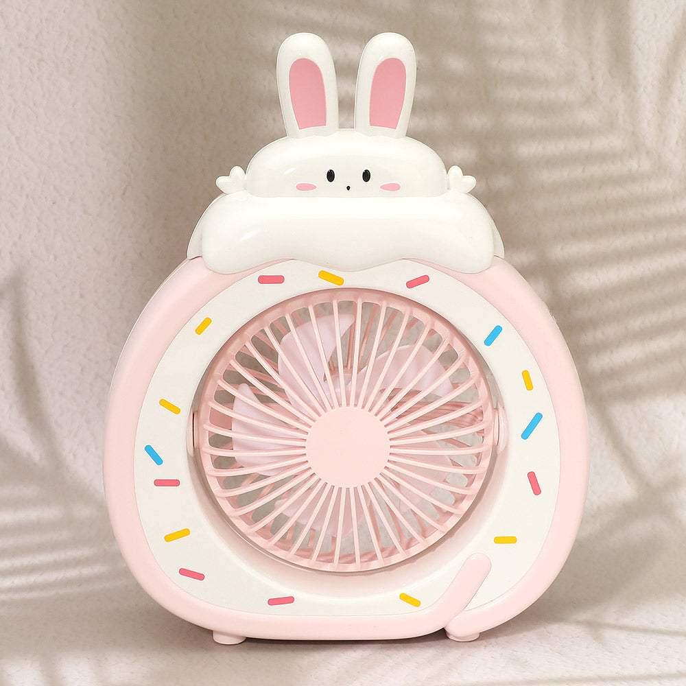 Cartoon Bunny Desk Mini Fan - Madeline Love - Flyclothing LLC