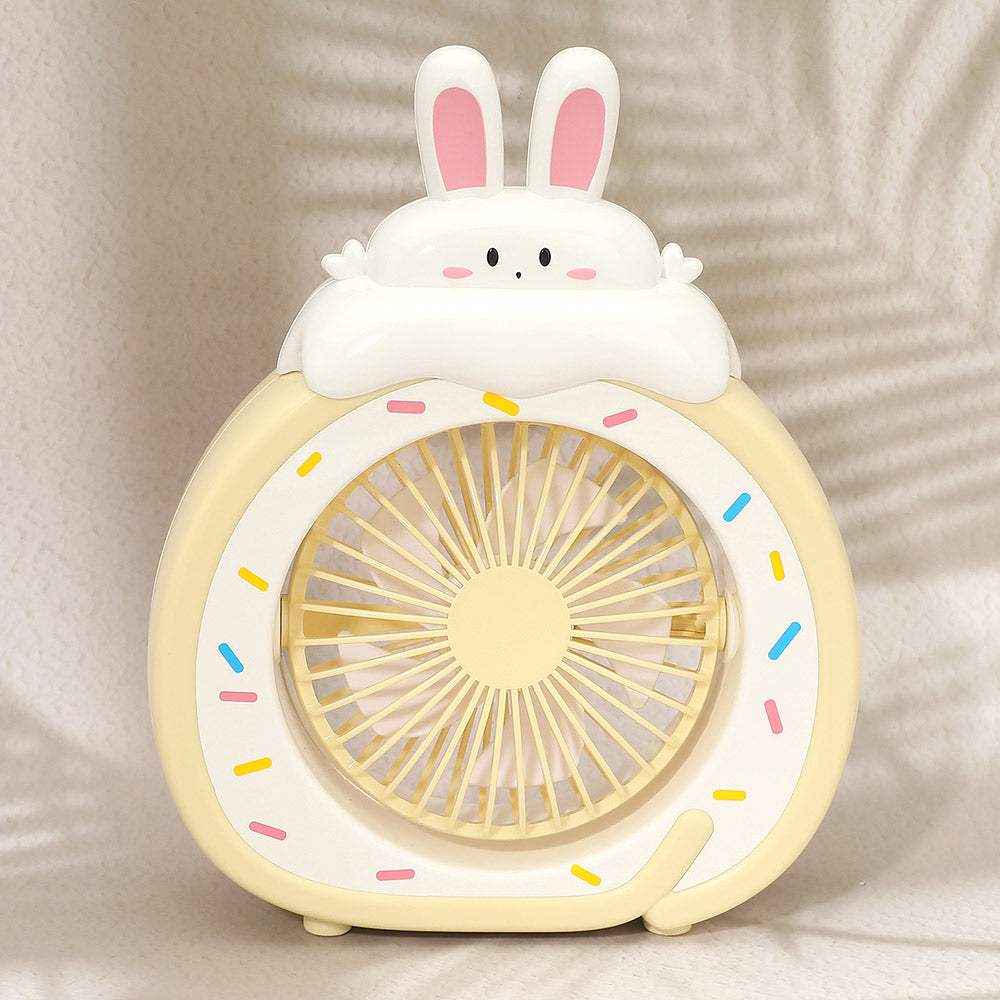 Cartoon Bunny Desk Mini Fan - Madeline Love - Flyclothing LLC
