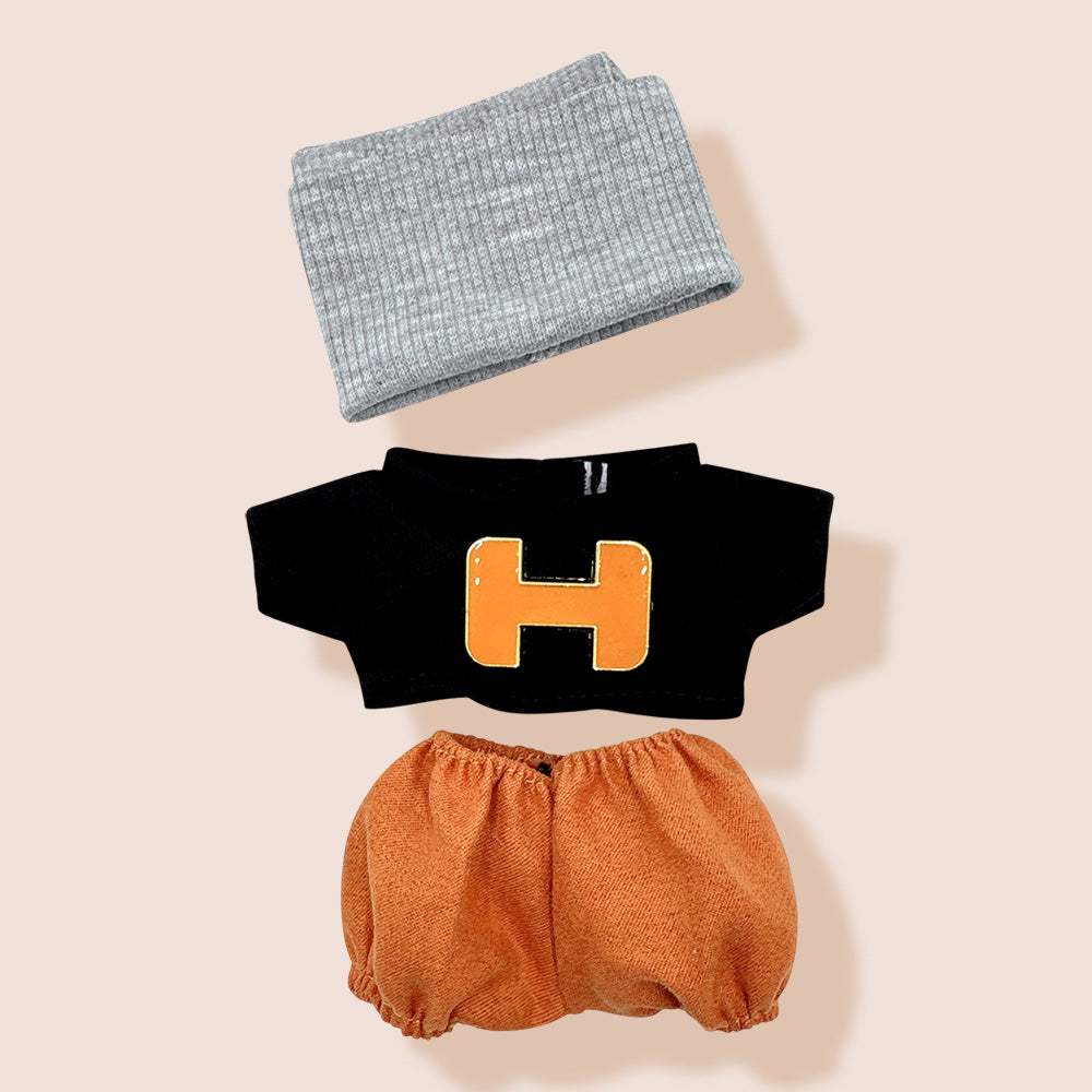 Mini Doll Knit Beanie Letter Print Top Pants Outfit Set - Madeline Love - Flyclothing LLC