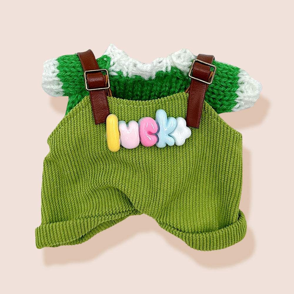 Mini Doll Lucky Knit Overall Outfit Set - Madeline Love - Flyclothing LLC