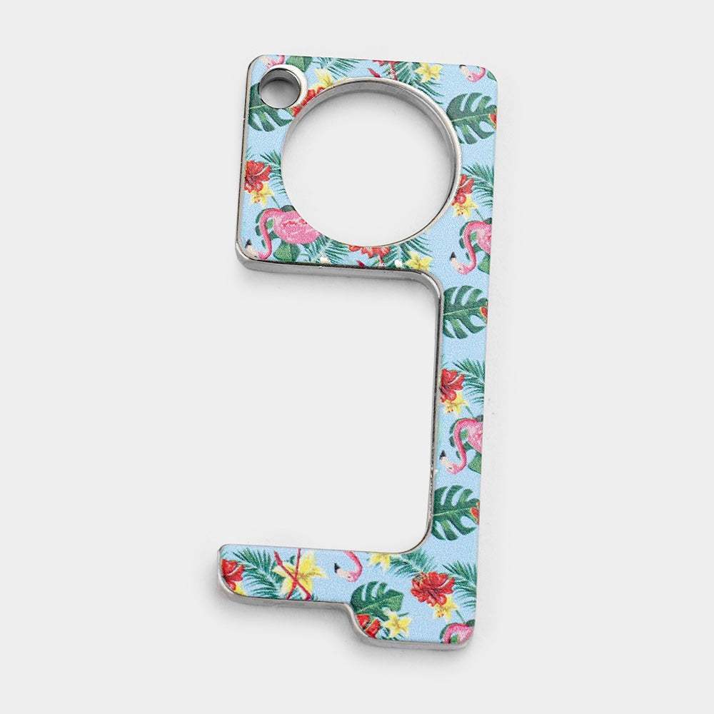 Floral Print Touchless Door Opener Button Push Tool - Madeline Love - Flyclothing LLC