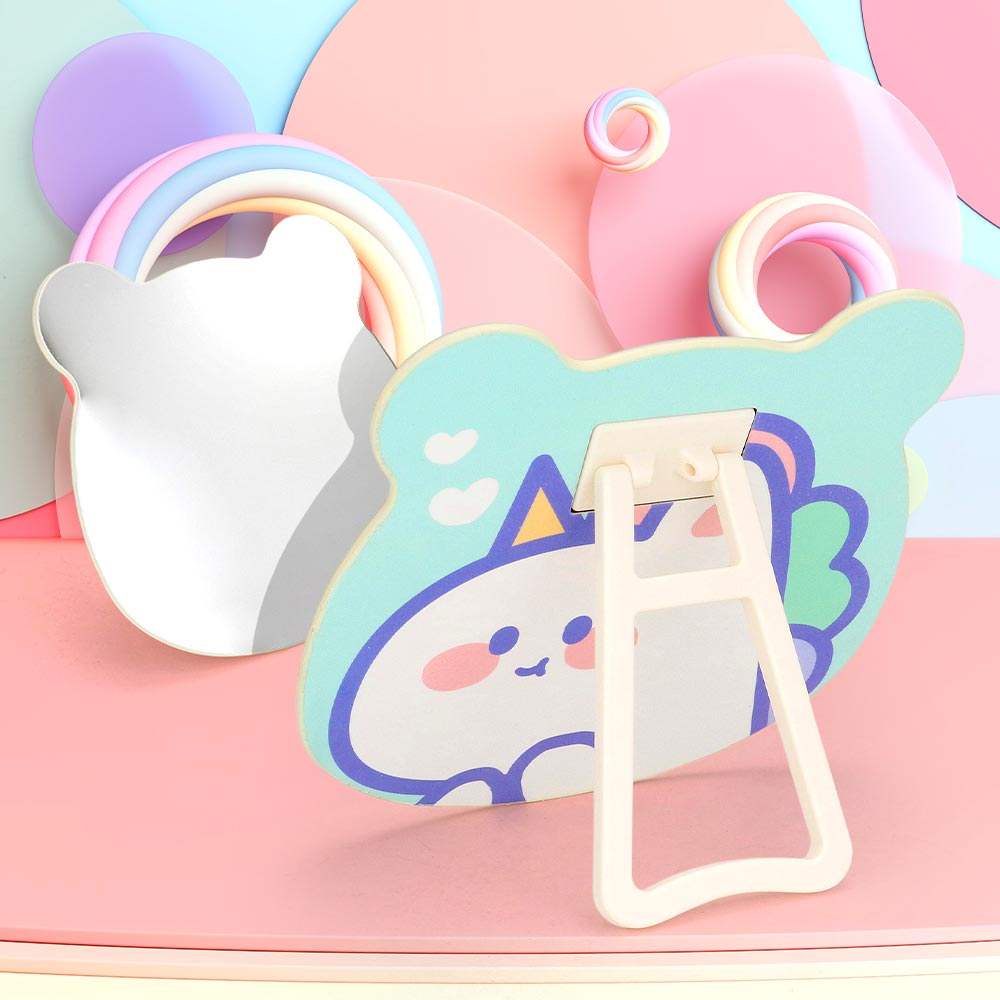 Unicorn Animal Character Printed Table Mirror - Madeline Love - Flyclothing LLC
