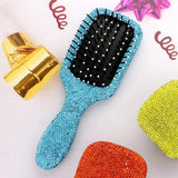 Rhinestone Pave Hair Brush - Madeline Love - Flyclothing LLC