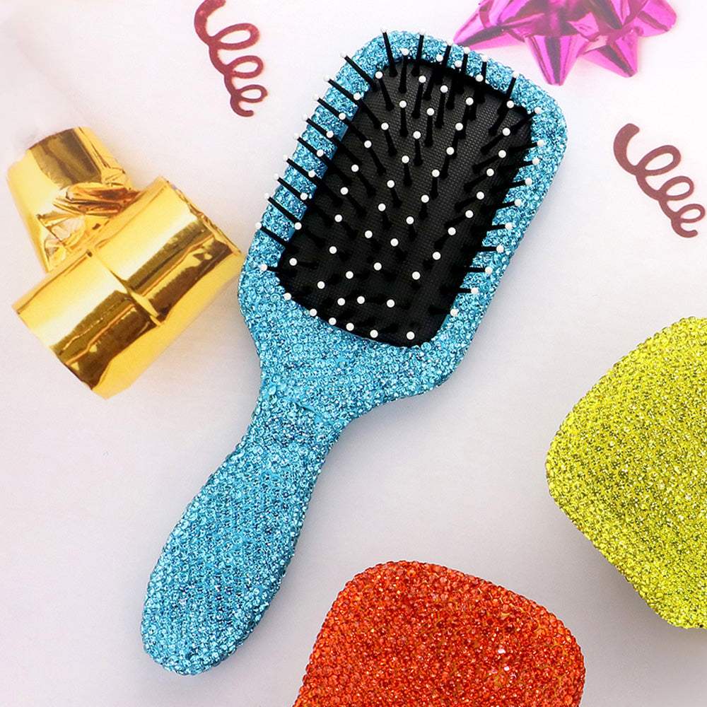 Rhinestone Pave Hair Brush - Madeline Love - Flyclothing LLC
