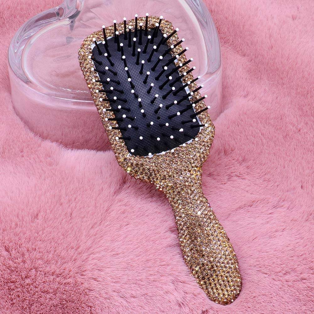 Rhinestone Pave Hair Brush - Madeline Love - Flyclothing LLC