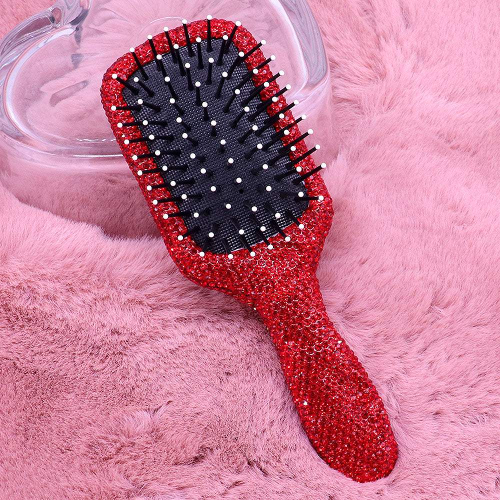 Rhinestone Pave Hair Brush - Madeline Love - Flyclothing LLC