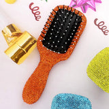 Rhinestone Pave Hair Brush - Madeline Love - Flyclothing LLC