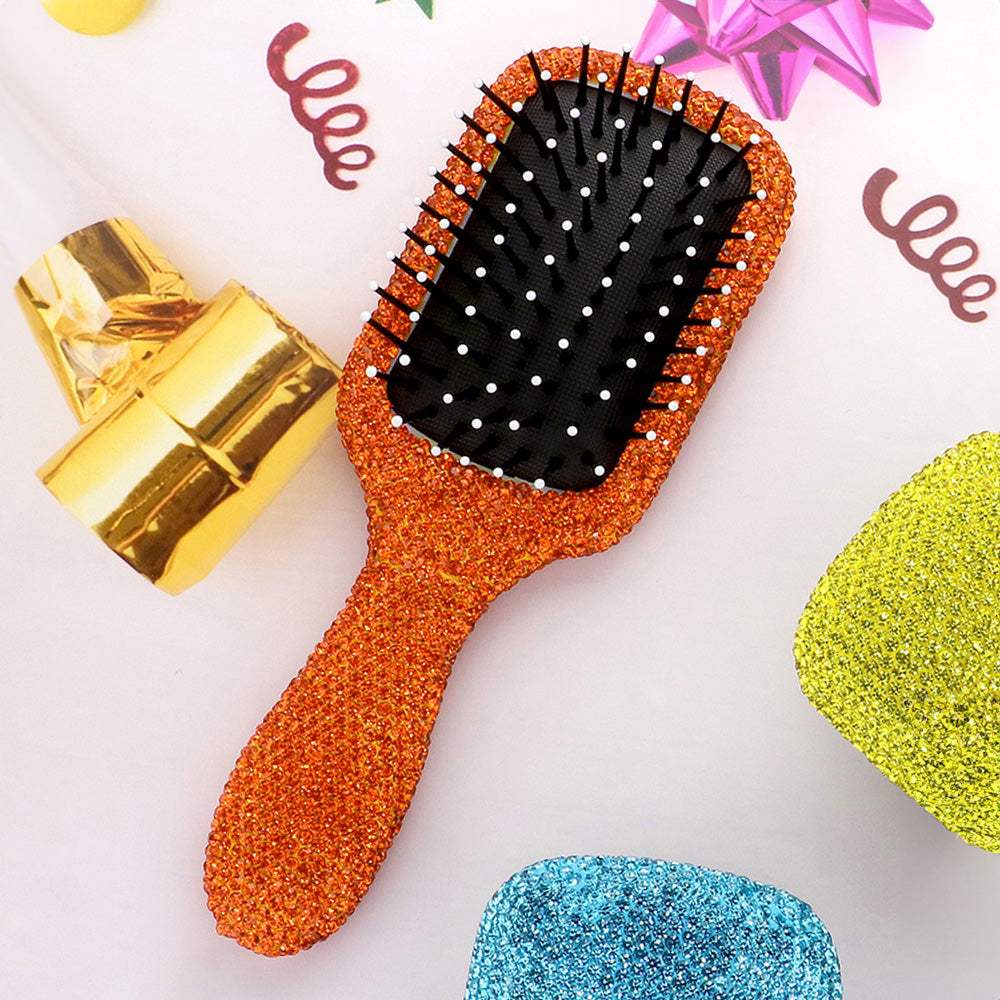 Rhinestone Pave Hair Brush - Madeline Love - Flyclothing LLC