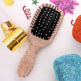 Rhinestone Pave Hair Brush - Madeline Love - Flyclothing LLC