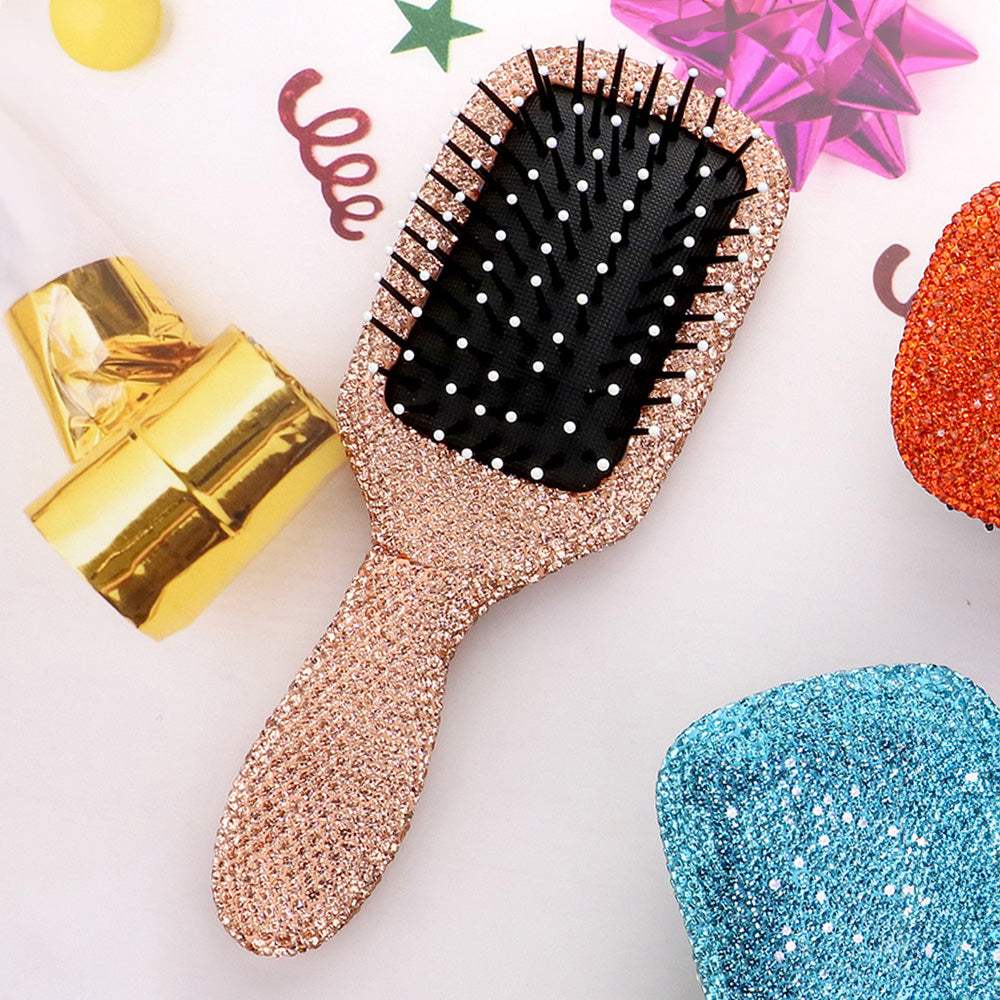 Rhinestone Pave Hair Brush - Madeline Love - Flyclothing LLC