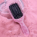 Rhinestone Pave Hair Brush - Madeline Love - Flyclothing LLC
