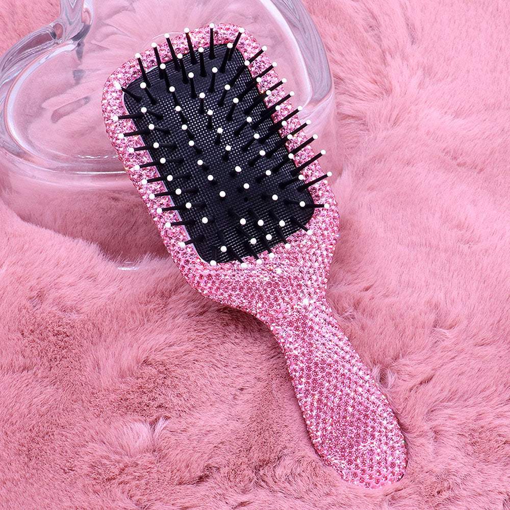 Rhinestone Pave Hair Brush - Madeline Love - Flyclothing LLC