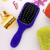 Rhinestone Pave Hair Brush - Madeline Love - Flyclothing LLC