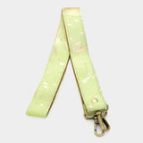 Gold Paint Splash Genuine Fur Calf Bag Strap - Madeline Love - Flyclothing LLC