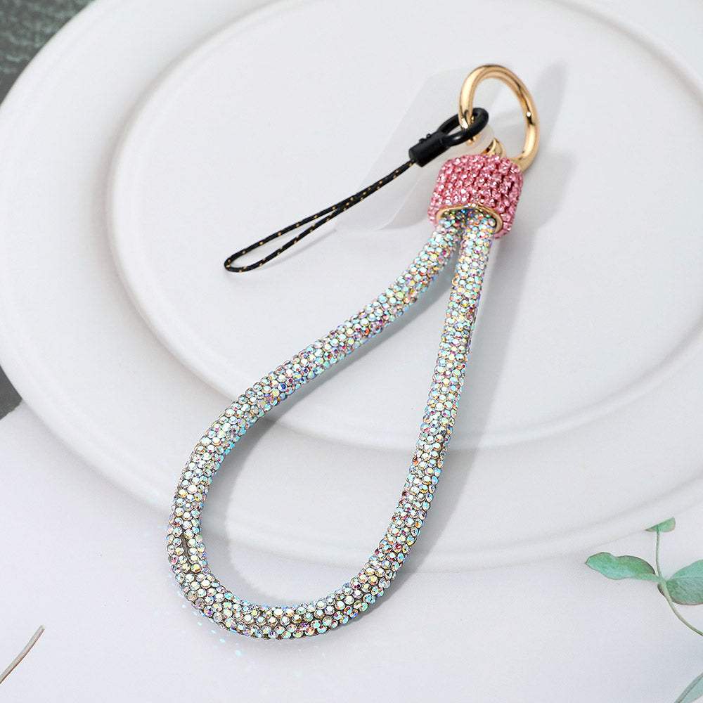 Bling Studded Phone Strap Keychain Bag Charm - Madeline Love - Flyclothing LLC