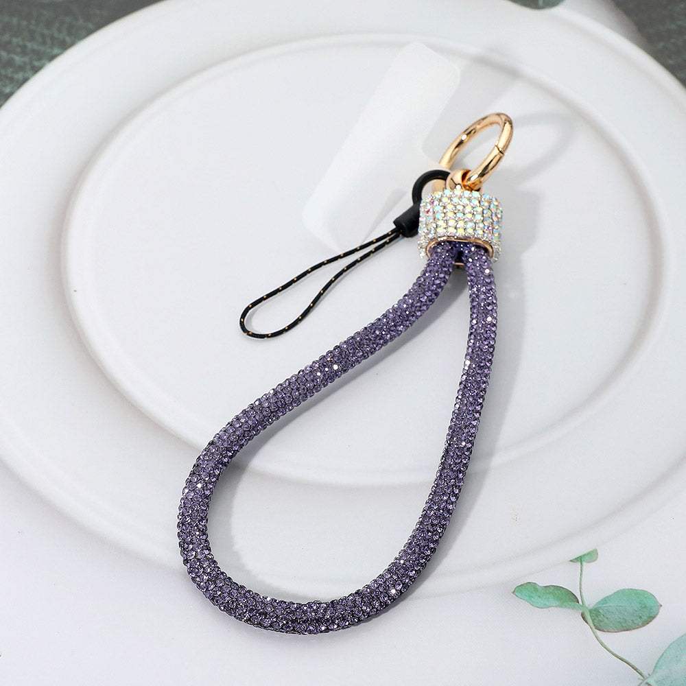 Bling Studded Phone Strap Keychain Bag Charm - Madeline Love - Flyclothing LLC
