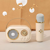 Mini Retro Karaoke Machine Portable Bluetooth Speaker with Microphone - Madeline Love - Flyclothing LLC