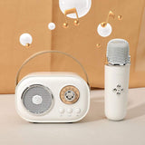 Mini Retro Karaoke Machine Portable Bluetooth Speaker with Microphone - Madeline Love - Flyclothing LLC