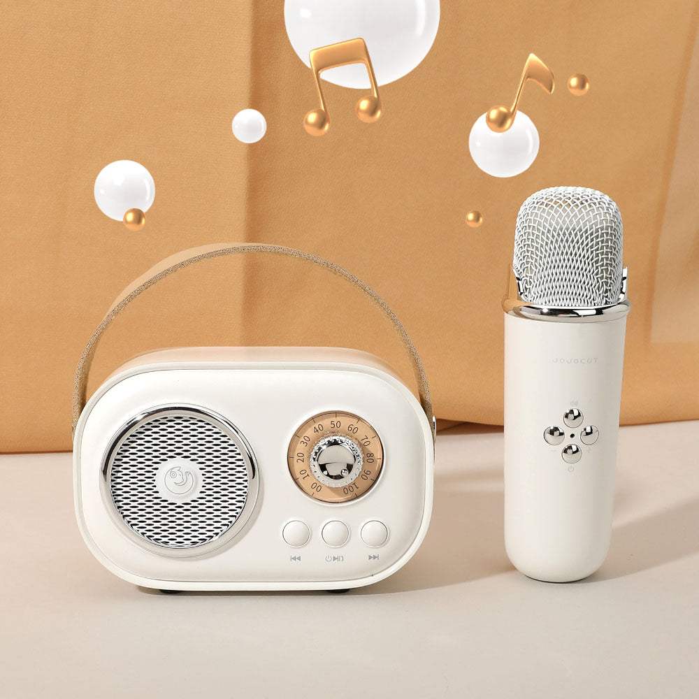 Mini Retro Karaoke Machine Portable Bluetooth Speaker with Microphone - Madeline Love - Flyclothing LLC
