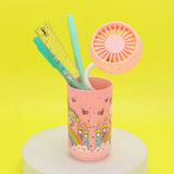 Unicorn Printed Portable Pen Holder Table Fan USB CHARGE - Madeline Love - Flyclothing LLC