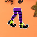 Halloween Witch Legs Iron On Patch - Madeline Love - Flyclothing LLC