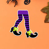 Halloween Witch Legs Iron On Patch - Madeline Love - Flyclothing LLC