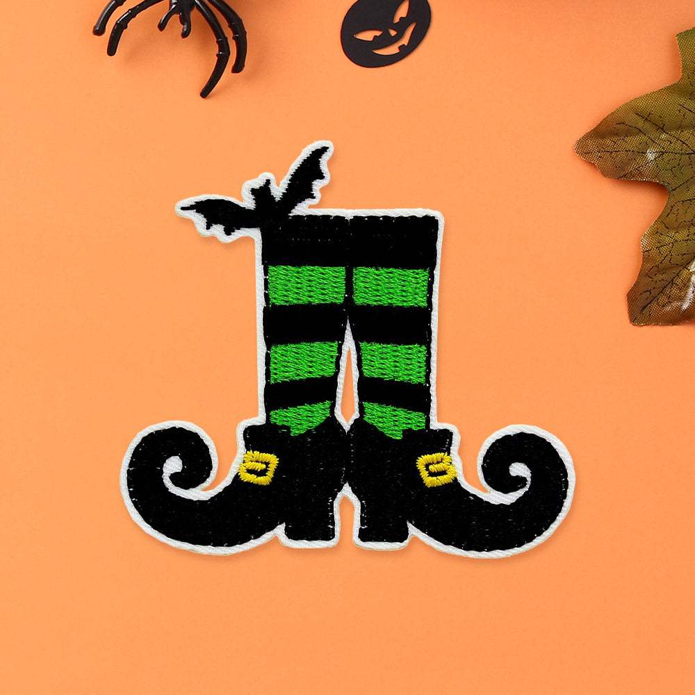 Halloween Witch Legs Iron On Patch - Madeline Love - Flyclothing LLC