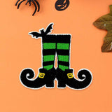 Halloween Witch Legs Iron On Patch - Madeline Love - Flyclothing LLC