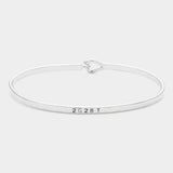 '2G2BT' Brass Thin Metal Hook Bracelet - Madeline Love - Flyclothing LLC