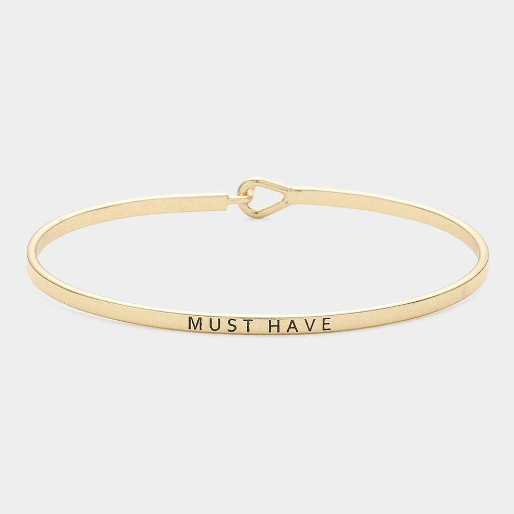 "Must have" thin metal hook bracelet - Madeline Love - Flyclothing LLC