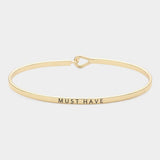 "Must have" thin metal hook bracelet - Madeline Love - Flyclothing LLC