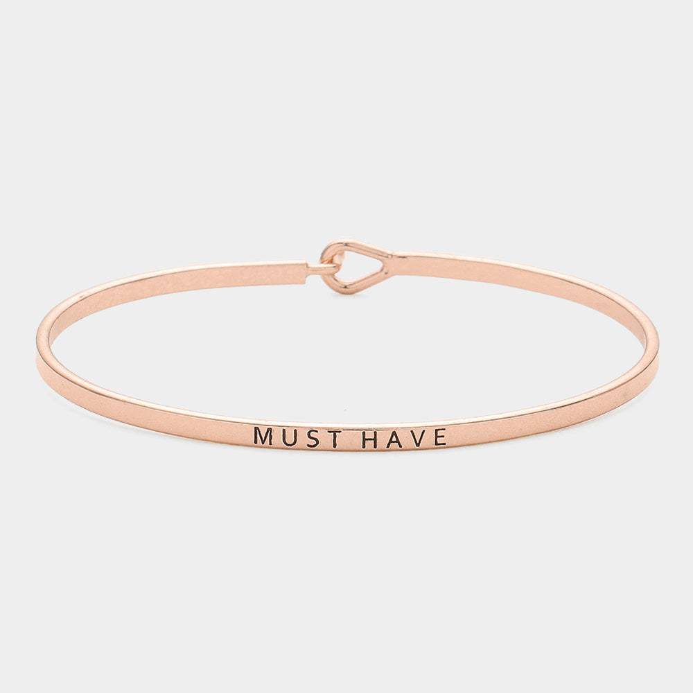 "Must have" thin metal hook bracelet - Madeline Love - Flyclothing LLC