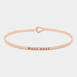 "Must have" thin metal hook bracelet - Madeline Love - Flyclothing LLC