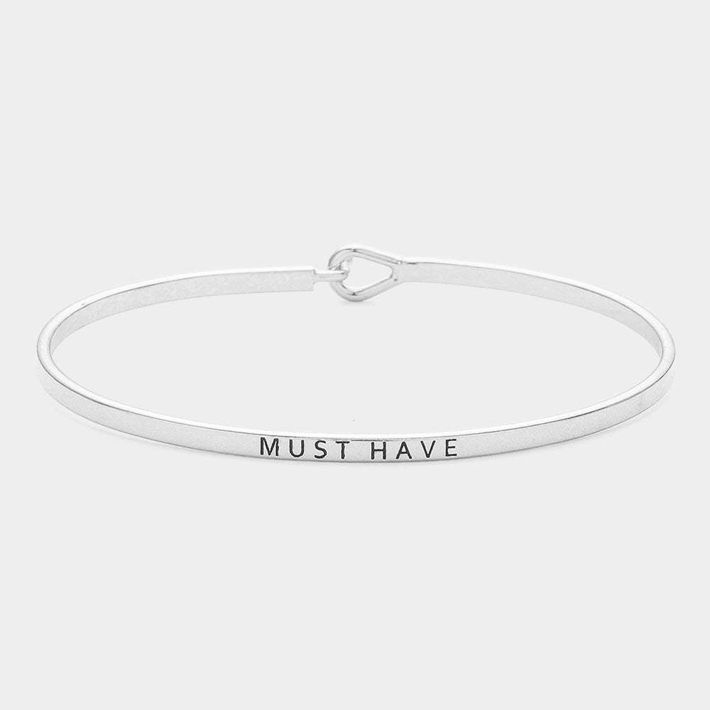 "Must have" thin metal hook bracelet - Madeline Love - Flyclothing LLC