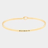 "Mermaid" Brass thin metal hook bracelet - Madeline Love - Flyclothing LLC