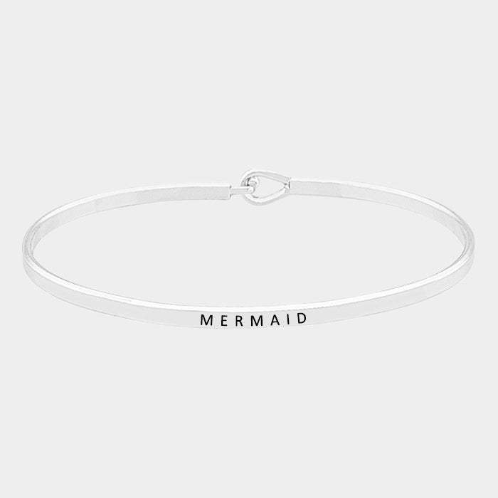 "Mermaid" Brass thin metal hook bracelet - Madeline Love - Flyclothing LLC