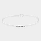 "Mermaid" Brass thin metal hook bracelet - Madeline Love - Flyclothing LLC