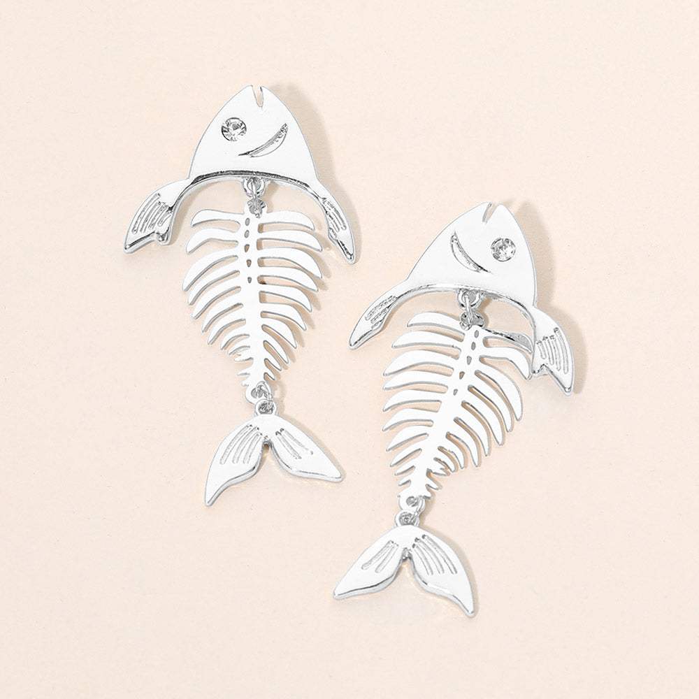 Fishbone Statement Earrings - Madeline Love - Flyclothing LLC