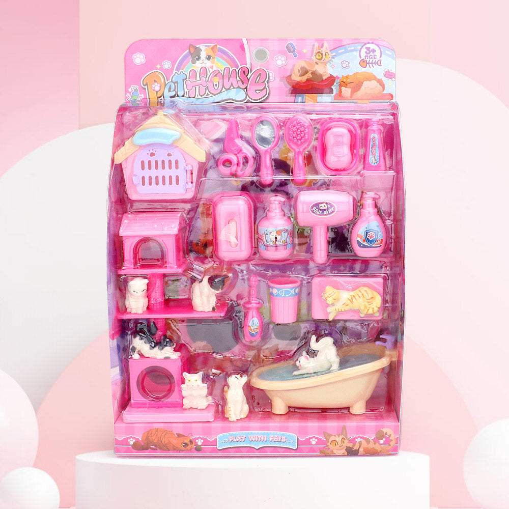 Mini Pet House Carded Toy Play Set - Madeline Love - Flyclothing LLC