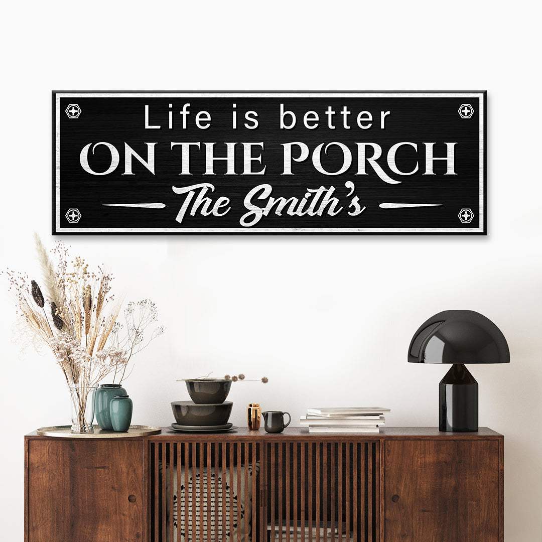 Family Name Porch Sign - Tailored Canvases - Flyclothing LLC